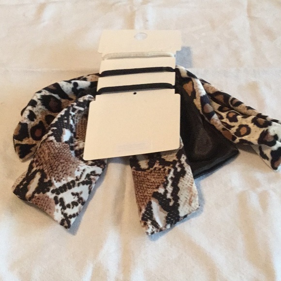 🐆NWT Leopard Pony Tail Accessory Bundle of 3 🐆 - Picture 2 of 5